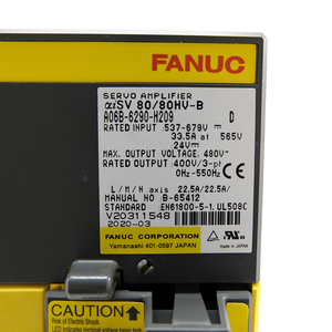 A06B-6290-H209 Módulo de accionamiento de doble eje Fanuc aiSV 80/80HV 400V (NO 200V) A06B-6240-H209 Versión de alto voltaje - Product Image 3
