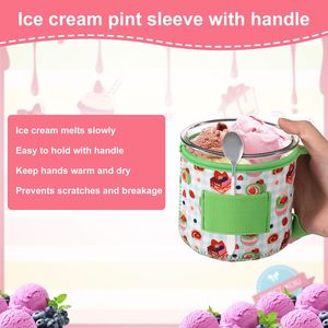 Funda de Neopreno Personalizada para Tarrina de Helado de 24 oz, Funda para Contenedor de Pinta con Impresión Personalizada para <span class=keywords><strong>Ben</strong></span> and Jerry's, Haagen Dazs - Product Image 6