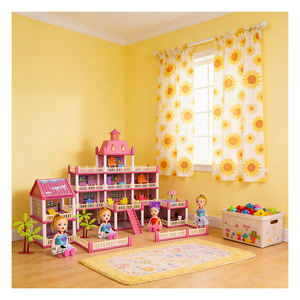 Juego de Casa de Muñecas para Dormitorio con Cama, Lámpara, Armario y Muebles de Plástico, Juguete de Simulación para Niños y Niñas - Product Image 6