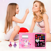 Nouveau kit de maquillage pour enfants en gros, jouet cosmétique non toxique, palette de fards à paupières pour filles