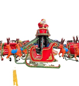 Jeu d'attraction foraine carrousel équipement de parc d'attractions en plein air Prix <span class=keywords><strong>Manege</strong></span> auto-contrôle thème de noël tour en avion - Product Image 1