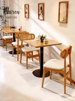 Restaurant-Möbel Modernes Massivholz Kommerzielles Hochlehner-Wandsitzsofa Tisch und Stuhl mit Minimalistischem Design