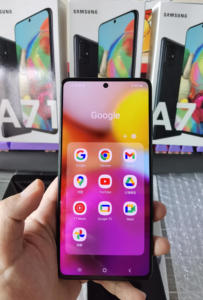 Galaxy <span class=keywords><strong>A71</strong></span> al por Mayor, Precio de Fábrica, 5G, 99% Nuevo, Pantalla Super AMOLED de 6.7 Pulgadas, Exynos 980 Octa-Core, Cámara de 64MP, 128GB, Teléfono Dual SIM - Product Image 3