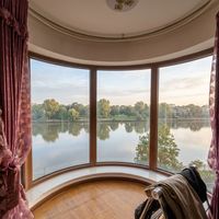 Ventana Horizontal Fija de Aluminio de Alta Resistencia HUACAI, Vidrio Templado, a Prueba de Polvo, Estilo Moderno de Mediados de Siglo para Apartamento