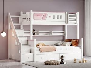 Cama Infantil Moderna Tipo Litera con Cajones y Escaleras, Madera Ecológica, Apta para Dormitorios y Apartamentos - Product Image 2