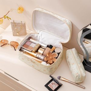 Linda Bolsa de Maquillaje Floral <span class=keywords><strong>Coqueta</strong></span>, Bolsa de Cosméticos, Bolsa de Aseo para Mujeres y Niñas - Product Image 2