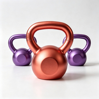 Kettlebells multicolores pour la remise en forme à domicile et l'entraînement en salle de sport