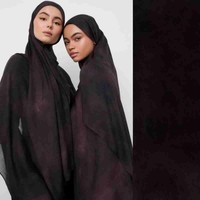 Voile musulman personnalisé avec logo, le plus vendu en 2025 - Châle surdimensionné pour femme en satin modal respirant, mode modeste toutes saisons
