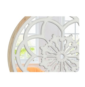 Specchio da Parete Gotico Retrò Europeo con Cornice Intagliata a Rosa da 57 cm per Soggiorno, Camera da Letto, <span class=keywords><strong>Ingresso</strong></span>, Decorazione Murale Stile Fattoria - Product Image 5