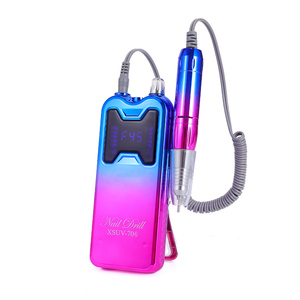 Profesyonel taşınabilir 45000RPM elektrik e-dosya tırnak matkap kablosuz şarj edilebilir alev manikür makinesi Bit popüler masaüstü Bit - Product Image 1