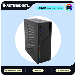 เคสมินิ <span class=keywords><strong>ITX</strong></span> <span class=keywords><strong>HTPC</strong></span> เดสก์ท็อป5V arBB แผงด้านหน้า4พอร์ต USB แหล่งจ่ายไฟ1U สนับสนุนการเล่นเกมคอมพิวเตอร์4K-for การออกแบบที่กะทัดรัด <span class=keywords><strong>ITX</strong></span> - Product Image 2