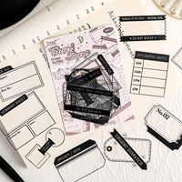 20 Adesivi per Confezione Serie Citazioni Cornice Archivio Adesivi per Journaling Impermeabili Forniture per Journaling