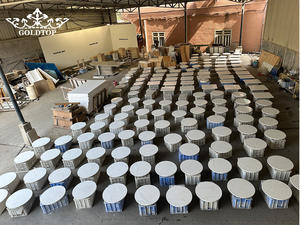 Piedra de Cuarzo Blanca Brillante GOLDTOP Luxury Polished 5021 Alasky para Encimeras de Cocina Modernas, Comedor y Baño - Product Image 3