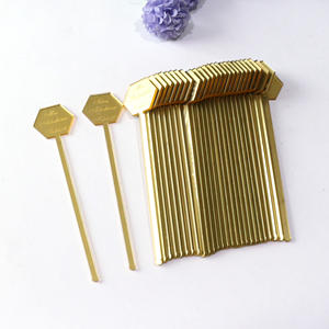 Agitador acrílico personalizado <span class=keywords><strong>para</strong></span> bebidas de cóctel, agitador con diferentes nombres, Decoración de Pastel hexagonal, agitadores de bebidas <span class=keywords><strong>para</strong></span> café y boda - Product Image 5