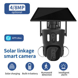 Caméra de vidéosurveillance solaire double <span class=keywords><strong>4K</strong></span> avec carte SIM 4G extérieure - Product Image 5