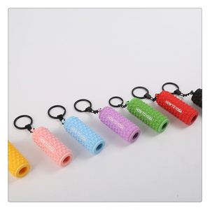Creative <b>Personality</b> Yoga Foam Sleeve Shape Rubber <b>Keychain</b> Bag Accessories Pendant Gift Decorations Custom Color Logo - Product Image 1