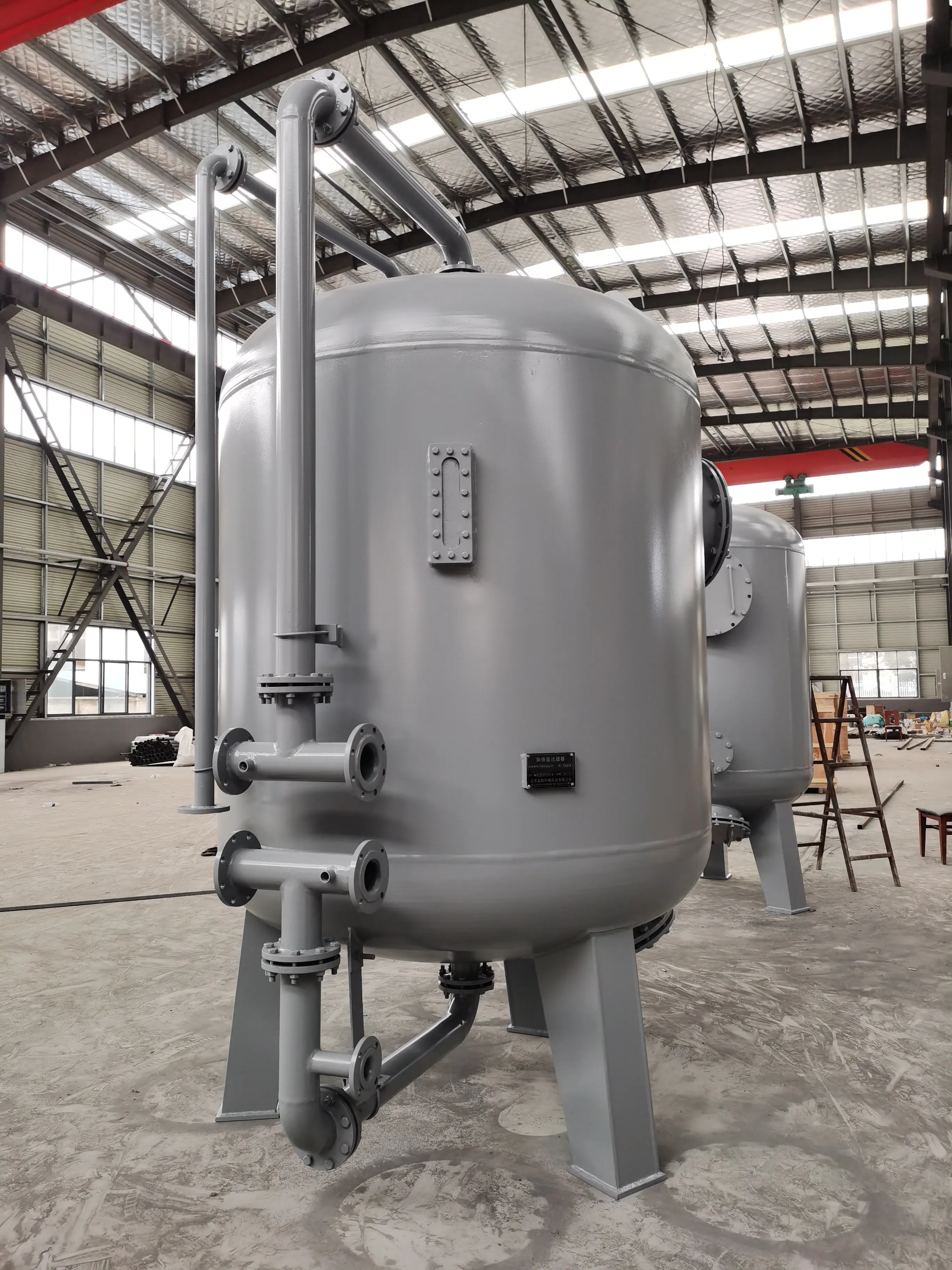 Industrial Water Filter Stainless Steel 304 Material Active Carbon Quartz Sand Wastewater Treatment Filter