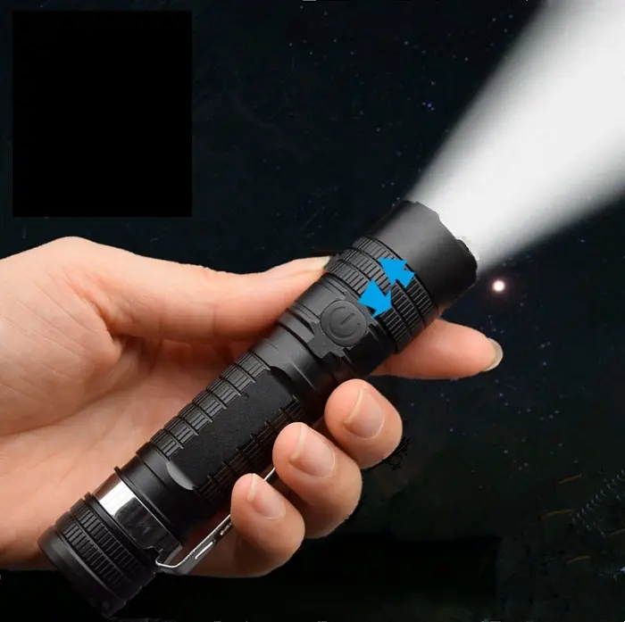 Hot Selling Wholesale LED Flashlight USB Charging Emergency LED Torch For Outdoor Lighting