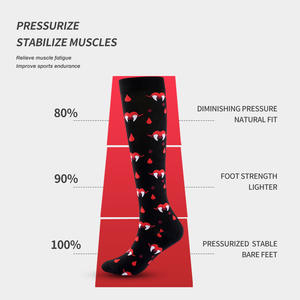 Chaussettes de compression pour hommes et femmes, multicolores, pour cyclisme, course à pied, soutien élastique des mollets, motif Halloween, pour jeunes de 18 à 40 ans - Product Image 5