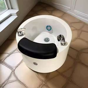 Bassin de bain de pieds multifonctionnel avec lumière sept couleurs, massage, pour nail art, en acrylique, avec fonction de vague pour les pieds - Product Image 2