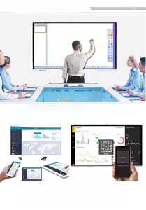 Hiseeview 55 65 75 Inch Wifi Touch Screen Clever Multi Writing <b>Smart</b> <b>Board</b> <b>Interactive</b> <b>Whiteboard</b> for Meeting - Product Image 5