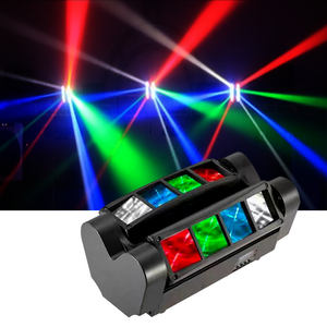 LED Mini Spider cabeza móvil DJ <span class=keywords><strong>Light</strong></span> 8x3W RGBW activado por voz iluminación de eventos LED Spider Stage <span class=keywords><strong>Light</strong></span> para bares <span class=keywords><strong>Disco</strong></span> Hall - Product Image 1