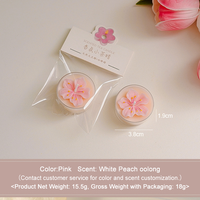 Bougie Parfumée Personnalisée en Forme de Pivoine, Cadeau de Saint-Valentin, Décoration Classique pour la Maison, Décoration de Mariage, Bougie Chauffe-Plat