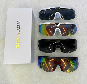 Lunettes intelligentes avec caméra unique, monture blanche, verres arc-en-ciel pour le cyclisme et l'utilisation en extérieur - Product Image 2