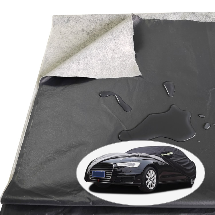 Grey Color PVC + Cotton Fabric for Making Car Cover