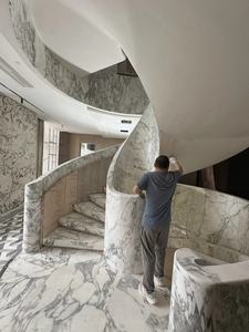 Arabescato italiano <span class=keywords><strong>marmo</strong></span> mobili su misura superficie lucida moderno rivestimento della parete <span class=keywords><strong>in</strong></span> pietra per cucina Bentch <span class=keywords><strong>piano</strong></span> superiore piastrelle <span class=keywords><strong>tavolo</strong></span> - Product Image 4