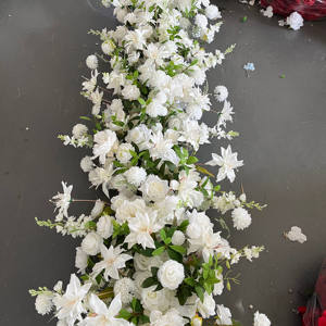 L-FR072 bán buôn hoa nhân tạo Runner lối đi hoa đỏ RUNNER cho đám cưới trang trí nội thất đám cưới hoa bảng RUNNER cho đám cưới - Product Image 5