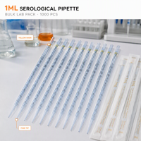 Pipet Steril 1-100ml, steril, kemasan kertas kuning, pipet serologis
