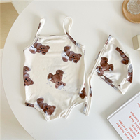 Nueva serie de dos piezas de princesa bebé traje de baño para niñas trajes de baño niños ropa de playa impreso Bikini estilo traje de baño