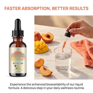 Gotas Bronceadoras Veganas Qbioflex de Fábrica Directa con Etiqueta Privada, Sabor Durazno Mango, Suplemento Dietético - Product Image 2