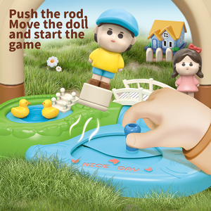 Jouets éducatifs musicaux lumineux en plastique pour enfants, maison de jeu de jardin, coordination œil-main, interaction, jouets DIY, maison de poupée mobile pour filles - Product Image 3