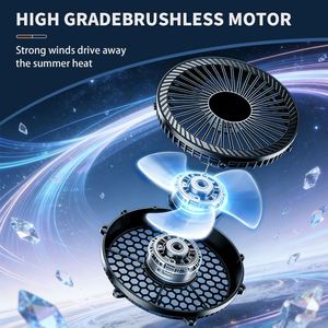 High-Performance Brushless Motor Tower Usb Rechargeable Misting Fan, 6H Timer & Led Night Light, 32.5Cm Desktop <b>Cooler</b> - Product Image 2