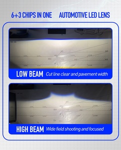 LF12 3 pouces Bi led Projecteur Universel 80 Watts Installation sans perte Bi Led Laser Projecteur Phare 9-16v 6500k Bi led Lens - Product Image 5