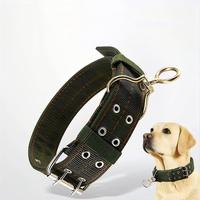Collier pour chien en sangle de nylon durable avec boucle à dégagement rapide, rivets, rembourrage en néoprène solide, bord réfléchissant, doux et simple – Meilleures fournitures pour animaux de compagnie