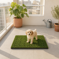 Gazon synthétique pour animaux de compagnie à faible entretien, tapis en gazon artificiel stable pour animaux de compagnie, pour toilettes pour animaux et cour pour chiens