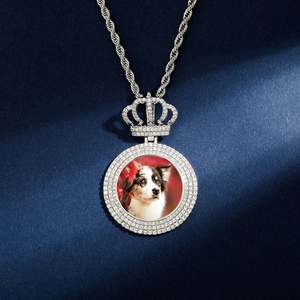 Мужское колье с позолоченным цирконием - Product Image 4