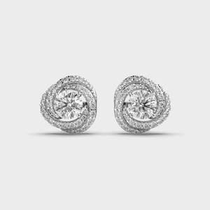 Sparkling Diamond <b>Stud</b> Earrings Crafted in 925 <b>Sterling</b> <b>Silver</b> Elegant Jewelry for Anniversary Bridal and Daily Wear - Product Image 6