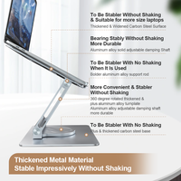 Portable métal alliage d'aluminium 4in1 gamer ordinateur portable support de base support pliable support réglable rotatif ordinateur portable usb support hub
