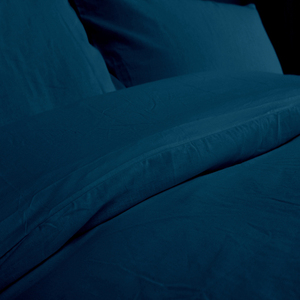 Juego de Ropa de Cama de Lino y Algodón <span class=keywords><strong>Azul</strong></span> Ecológico Personalizado de Alibaba, 20 Piezas, <span class=keywords><strong>Funda</strong></span> de Edredón Suave, Estilo Simple, Tejido para Hogar u Hotel - Product Image 3