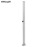 Table à manger pliable en alliage d'aluminium pour camping-car avec pieds pliants, kit mural pour l'arrière intérieur, meubles pour camping-car et motorhome