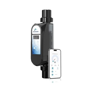 Sistema de Cloración Inteligente WiFi Blove Dolphin ECPRO4 para Piscinas de Agua Salada de 22,000 Galones, Placa de Titanio ABS, Autolimpieza, Control Remoto por Aplicación - Product Image 1
