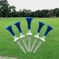 Marqueurs de balle de golf réglables Efunist HYT-10 en plastique bleu 83 mm, écologiques et durables, accessoires de golf pour golfeurs