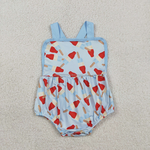 Mono de verano para niñas con estampado de camuflaje de ciervo, de spandex suave/algodón orgánico, ropa infantil de fábrica al por mayor de Trendyism Boutique - Product Image 3