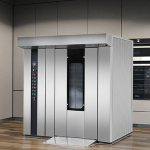 16/32/64 Máquina Industrial nova da padaria do vapor do forno giratório da cremalheira do gás da bandeja comercial com material do milho para o cozimento do pão - Product Image 6