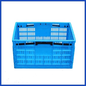 Caisse en <span class=keywords><strong>plastique</strong></span> pliable à mailles ventilées de grande taille <span class=keywords><strong>et</strong></span> résistante, pour le stockage des <span class=keywords><strong>fruits</strong></span> <span class=keywords><strong>et</strong></span> légumes. Caisse pliable empilable de qualité supérieure - Product Image 4
