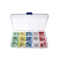 Kit assorti de 500 diodes LED 3mm 5mm, blanc, vert, rouge, bleu, jaune, F3 F5, émetteurs de lumière, kit électronique de bricolage